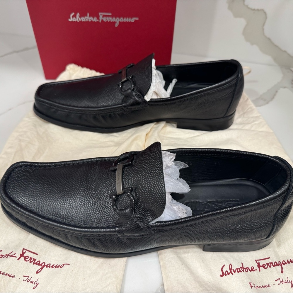 Salvatore Ferragamo Men's Loafer with Gancini Buckle